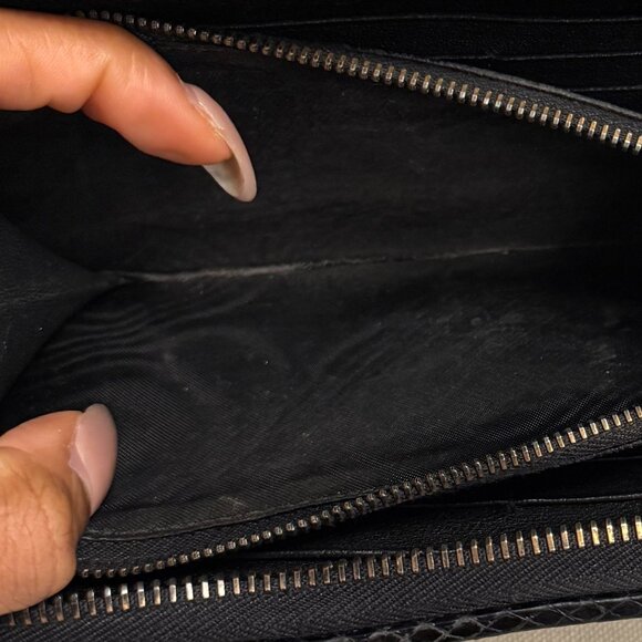 *Ultra Rare* Bottega Veneta Python & Intrecciato Nappa Leather Zip Around Wallet - Picture 16 of 16